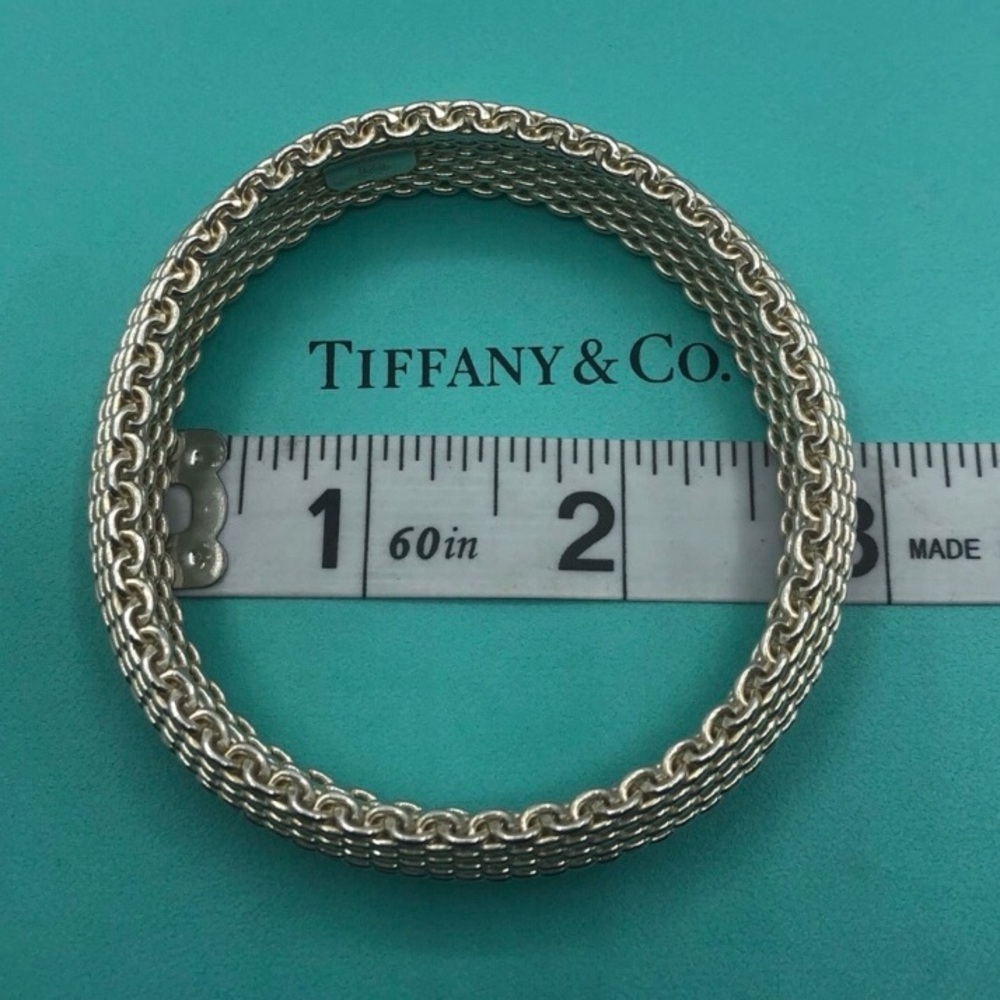 Tiffany & Co. Somerset Mesh Weave Bangle Bracelet - Picture 7 of 7
